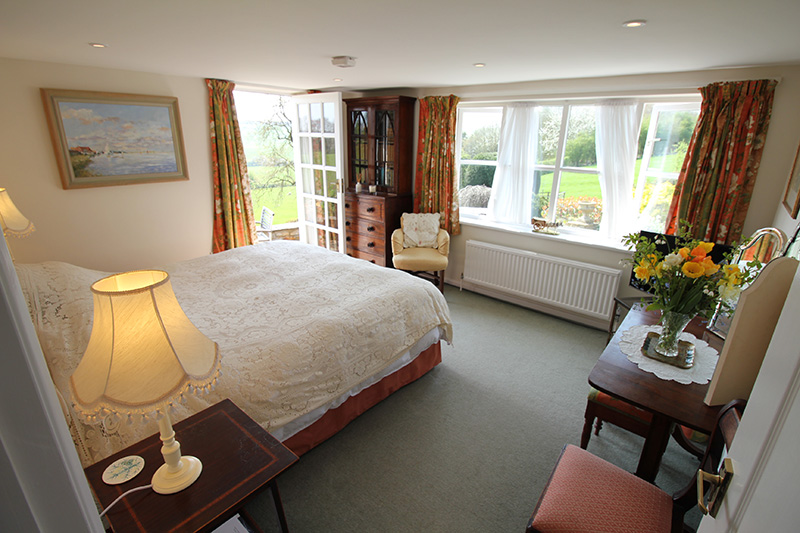 Garden Room bedroom Manton Lodge Self Catering Rutland